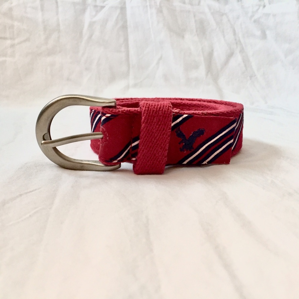 Red White and Blue Striped Belt